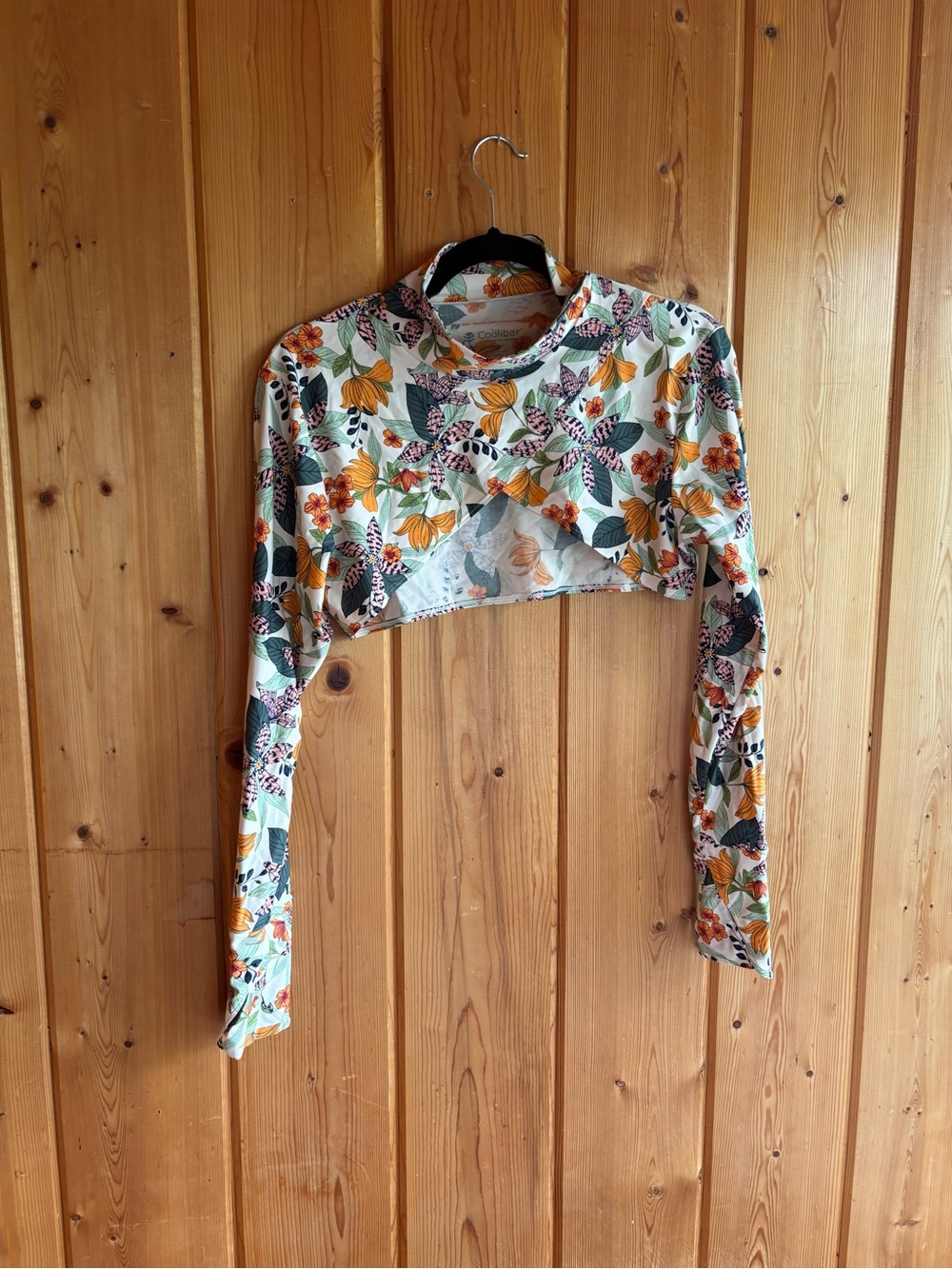 Coolibar Floral Women's Kaycos Swim Shrug Cropped - UPF 50+ Sun Protection